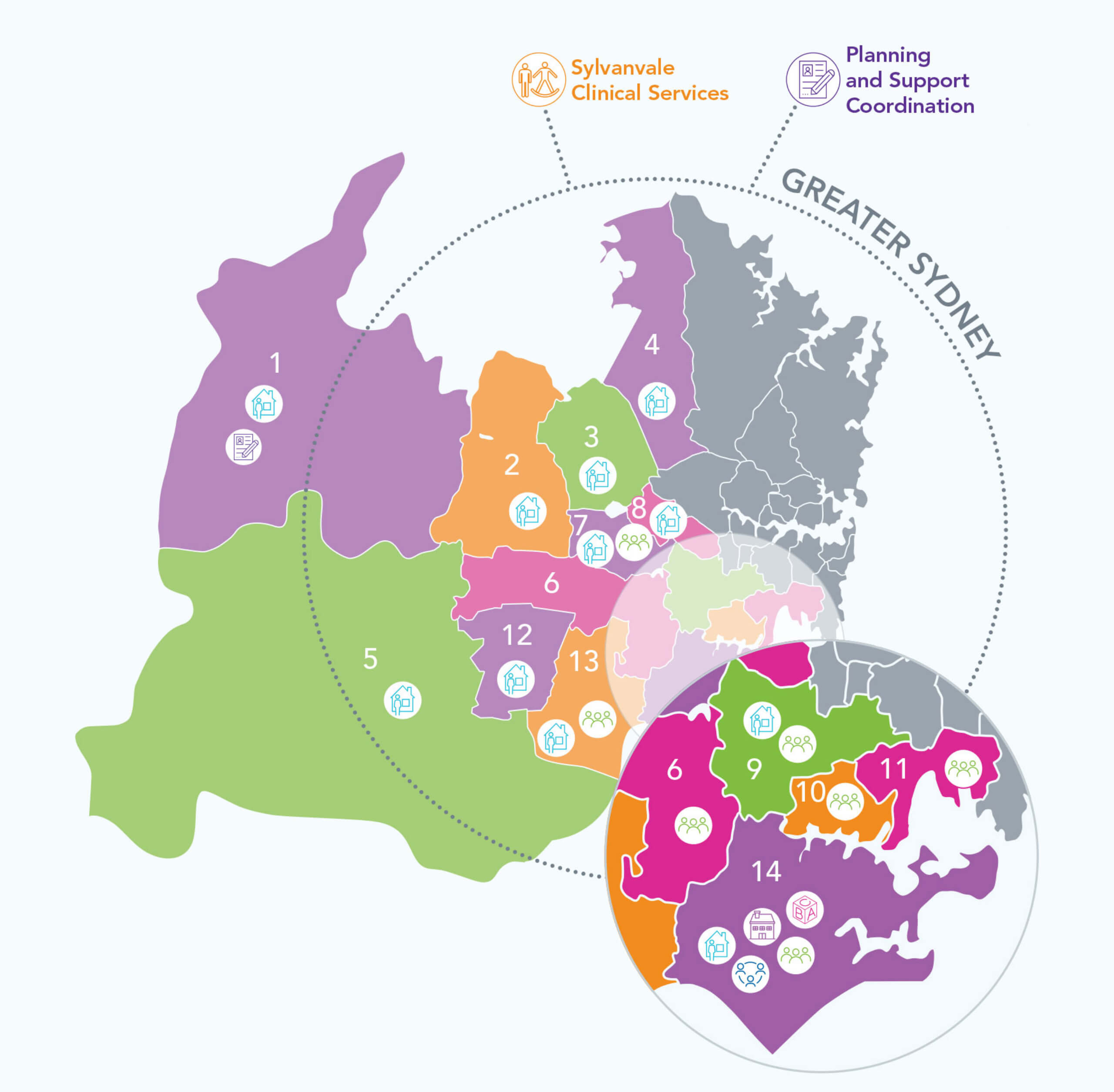 Supported Independent Living map